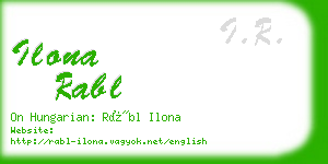 ilona rabl business card